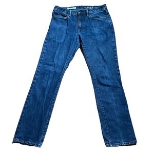 Gap 1969 Jeans Men's 31x32 (33x31) Blue Straight Leg Cotton Denim Comfort Casual